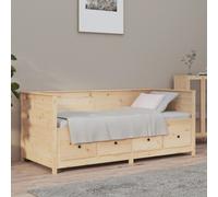 vidaXL Sofá cama sin colchón madera maciza de pino 90x190 cm