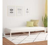 vidaXL Sofá cama sin colchón madera maciza de pino blanco 80x200 cm