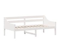 vidaXL Sofá cama somier de listones sin colchón madera maciza de pino blanco 90x190 cm