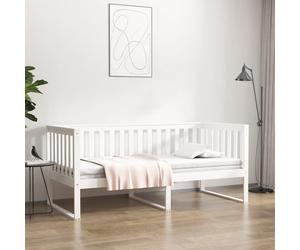 vidaXL Sofá cama sin colchón madera maciza de pino blanco 90x190 cm