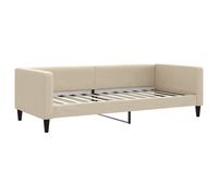 Sofá Cama Sin Colchón Tela Crema 90x200 Cm Vidaxl