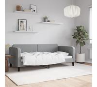 vidaXL Sofá cama sin colchón tela gris claro 90x190 cm