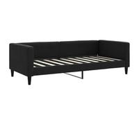 vidaXL Sofá Cama sin colchón Tela Negro 90x190 cm
