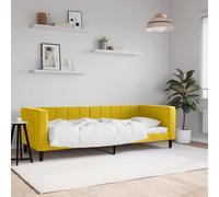 vidaXL Sofá cama sin colchón terciopelo amarillo 80x200 cm
