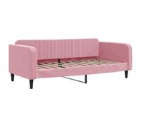 Sofá Cama Sin Colchón Terciopelo Rosa 90x200 Cm Vidaxl