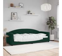 vidaXL Sofá cama sin colchón terciopelo verde oscuro 80x200 cm