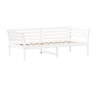 vidaXL Sofá Cama, Somier de Listones de Invitados, Estructura de Cama, Mueble para Salón Dormitorio, Madera Maciza de Pino Blanco 80x200 cm