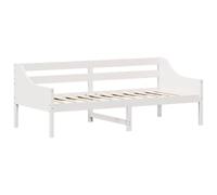 vidaXL Sofá Cama, Somier de Listones de Invitados, Estructura de Cama, Mueble para Salón Dormitorio, Madera Maciza de Pino Blanco 90x200 cm