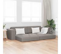 vidaXL Sofá cama Taupé 245 x 78 x 77 cm tela