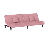 Vidaxl sofá cama terciopelo rosa