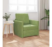 vidaXL Sofá cama Verde claro 74 x 77 x 81 cm Terciopelo