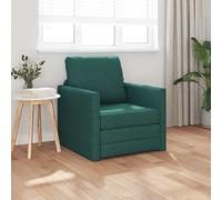vidaXL Sofá cama Verde oscuro 74 x 77 x 81 cm tela