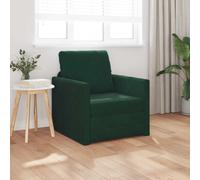 vidaXL Sofá cama Verde oscuro 74 x 77 x 81 cm Terciopelo