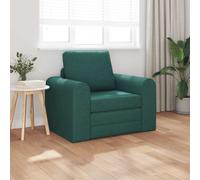 Sofá Cama Verde Oscuro 98 X 71 X 83 Cm Tela Vidaxl