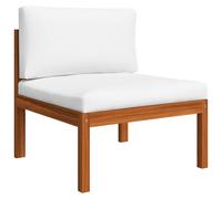 Vidaxl Sofá Central para Jardín de Madera Maciza de Acacia con Cojines Central sofa