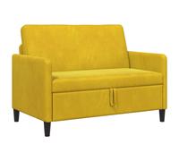 Sofá Con Almacenamiento Amarillo 122 X 78 X 87 Cm Poliéster Vidaxl