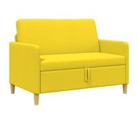vidaXL Sofá con almacenamiento 122 x 78 x 87 cm Poliéster Multicolor Amarillo claro