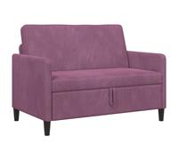 vidaXL Sofá con almacenamiento 122 x 78 x 87 cm Poliéster Multicolor Morado