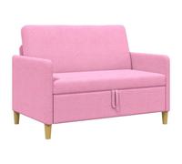vidaXL Sofá con almacenamiento 122 x 78 x 87 cm Poliéster Multicolor Rosa