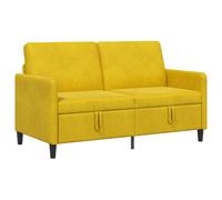 vidaXL Sofá con almacenamiento 152 x 78 x 87 cm Poliéster Multicolor Amarillo