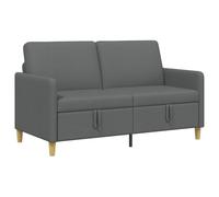 vidaXL Sofá con almacenamiento 152 x 78 x 87 cm Poliéster Multicolor Gris oscuro
