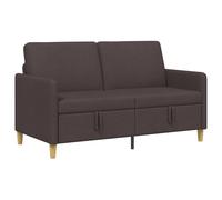 vidaXL Sofá con almacenamiento 152 x 78 x 87 cm Poliéster Multicolor Marrón oscuro