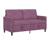 vidaXL Sofá con almacenamiento 152 x 78 x 87 cm Poliéster Multicolor Morado