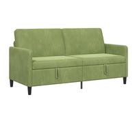 vidaXL Sofá con almacenamiento 172 x 78 x 87 cm Poliéster Multicolor Verde claro