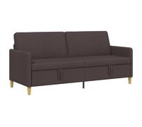 vidaXL Sofá con almacenamiento 192 x 78 x 87 cm Poliéster Multicolor Marrón oscuro
