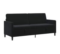 vidaXL Sofá con almacenamiento 192 x 78 x 87 cm Poliéster Multicolor Negro