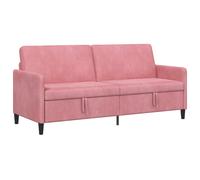 vidaXL Sofá con almacenamiento 192 x 78 x 87 cm Poliéster Multicolor Rosa