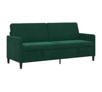 vidaXL Sofá con almacenamiento 192 x 78 x 87 cm Poliéster Multicolor Verde oscuro
