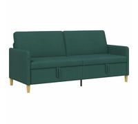 vidaXL Sofá con almacenamiento 192 x 78 x 87 cm Poliéster Multicolor Verde oscuro