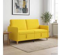 vidaXL Sofá con almacenamiento Amarillo Claro 152 x 78 x 87 cm