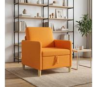 vidaXL Sofá con almacenamiento Amarillo oscuro 72 x 78 x 87 cm