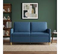 vidaXL Sofá con almacenamiento Azul 152 x 78 x 87 cm Poliéster