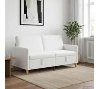 vidaXL Sofá con almacenamiento Blanco 172 x 78 x 87 cm Poliéster