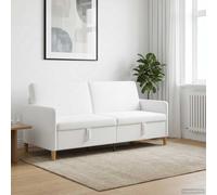 vidaXL Sofá con almacenamiento Blanco 192 x 78 x 87 cm Poliéster
