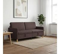 vidaXL Sofá con almacenamiento Marrón Oscuro 192 x 78 x 87 cm