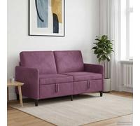 vidaXL Sofá con almacenamiento Morado 152 x 78 x 87 cm Poliéster
