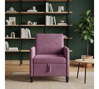 vidaXL Sofá con almacenamiento Morado 72 x 78 x 87 cm Poliéster