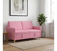 vidaXL Sofá con almacenamiento Rosa 152 x 78 x 87 cm Poliéster