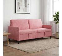 vidaXL Sofá con almacenamiento Rosa 192 x 78 x 87 cm Poliéster