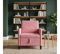 vidaXL Sofá con almacenamiento Rosa 72 x 78 x 87 cm Poliéster