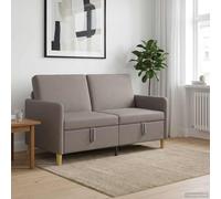 vidaXL Sofá con almacenamiento Topo 152 x 78 x 87 cm Poliéster
