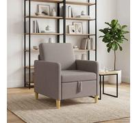 vidaXL Sofá con almacenamiento Topo 72 x 78 x 87 cm Poliéster