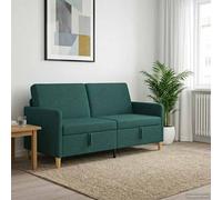 vidaXL Sofá con almacenamiento Verde oscuro 172 x 78 x 87 cm Poliéster