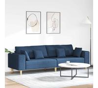 vidaXL Sofá Azul 250 x 77 x 76 cm tela