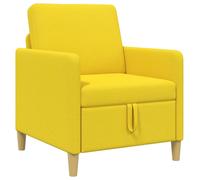 vidaXL: Sofá con espacio de almacenamiento, color amarillo claro, 72 x 78 x 87 cm, tapizado en poliéster