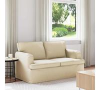 vidaXL Sofá Crema 144 x 80 x 85 cm tela